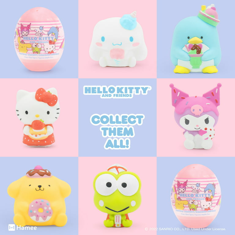 Hamee Sanrio Hello Kitty and Friends Cute Water Filled Surprise Capsule  Squishy Toy [Steamed Bun] [Birthday Gift Bag, Party Favor, Gift Basket  Filler