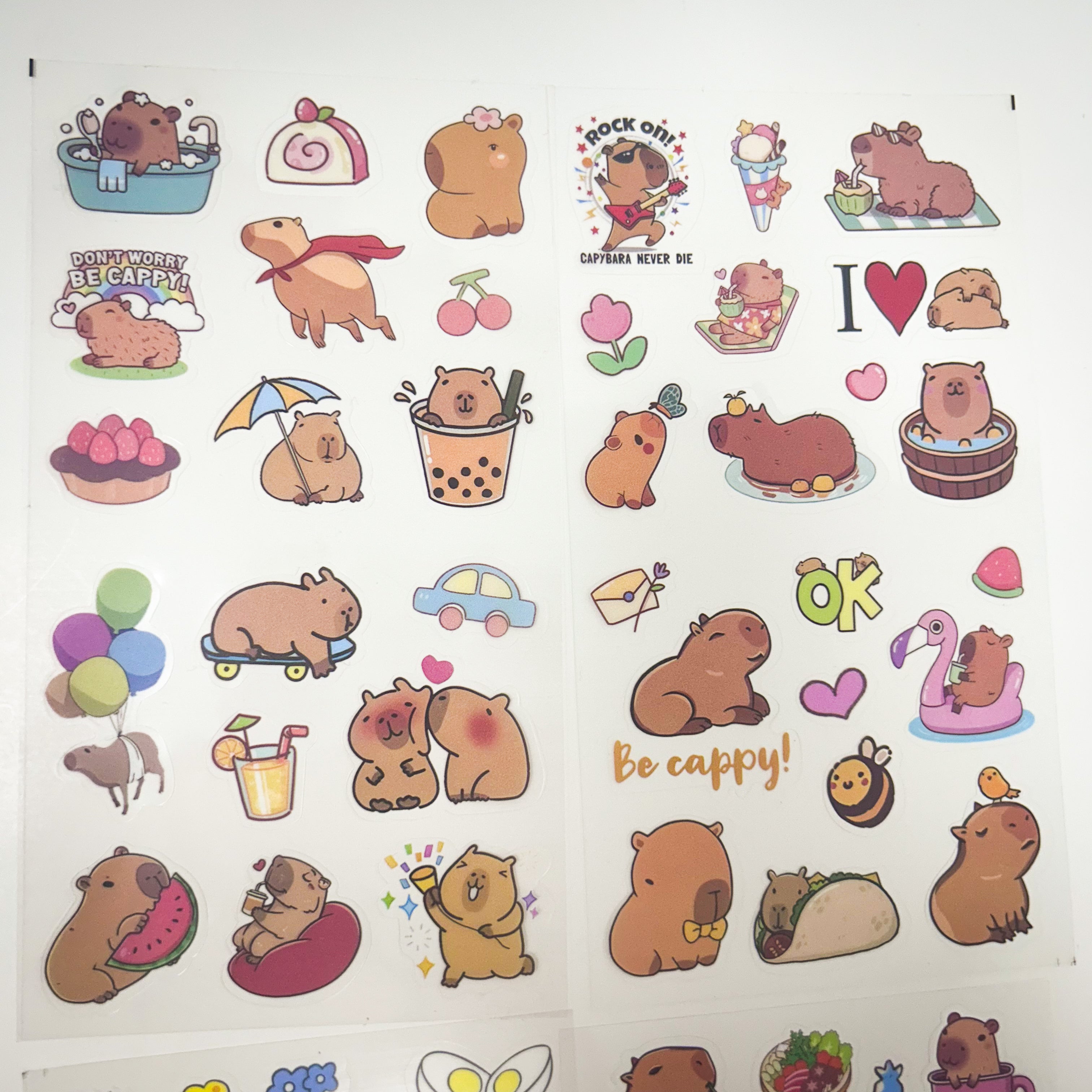 Capybara Sticker Scene Capybara Sticker Pack – Mr.Pen