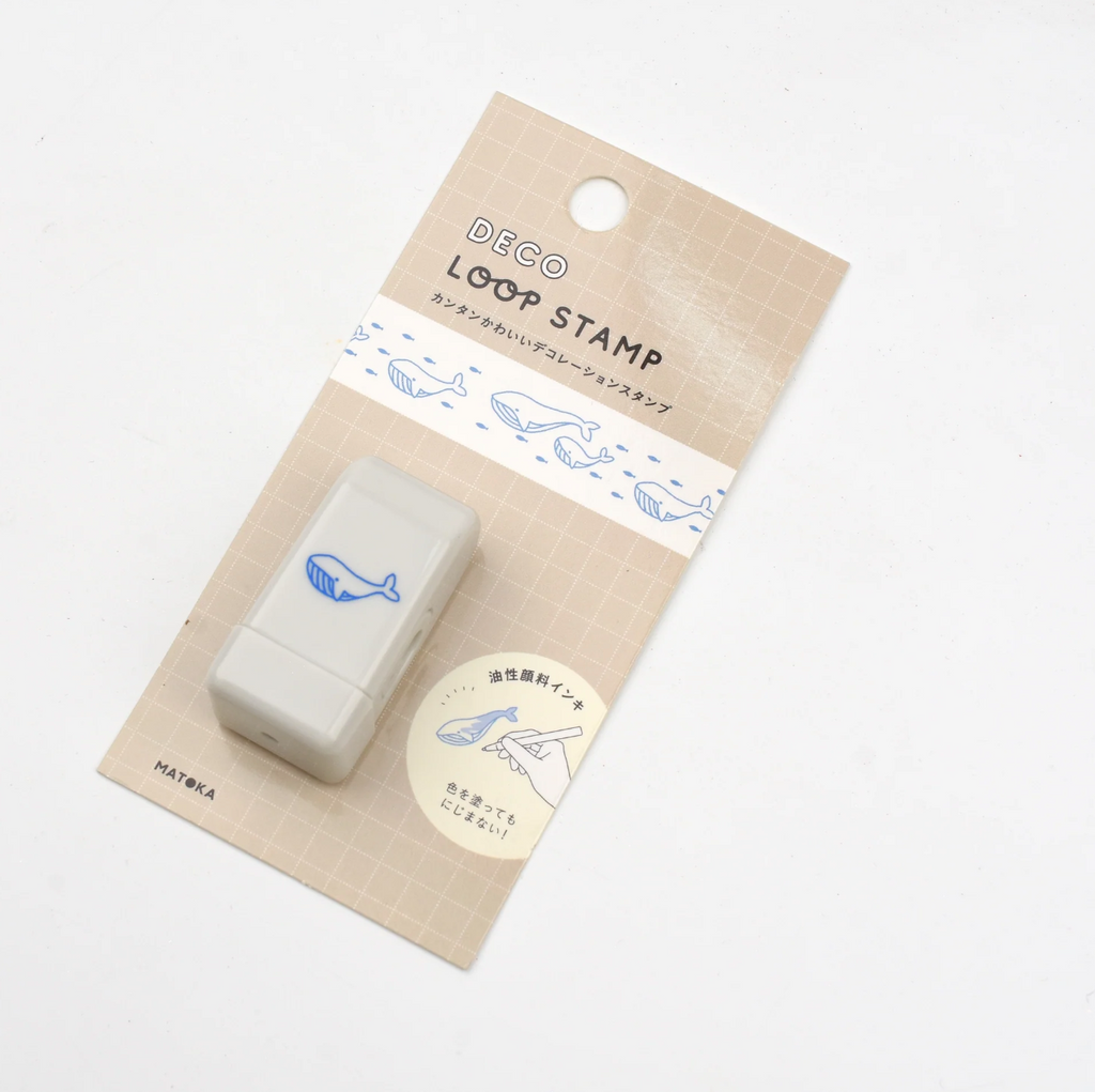 EL COMMUN Deco Loop Stamp- Whale – Mr.Pen